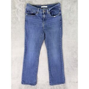 Levis Jeans Womens 4 Blue Medium Wash Denim Mid Rise Classic Bootcut Stretch